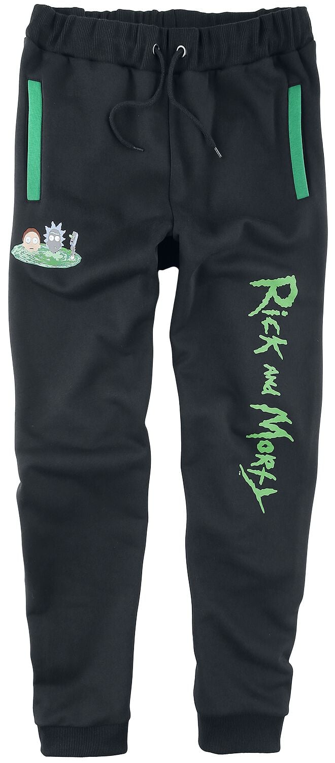 4044583850672 - Rick And Morty Portal Trainingshose schwarz in L