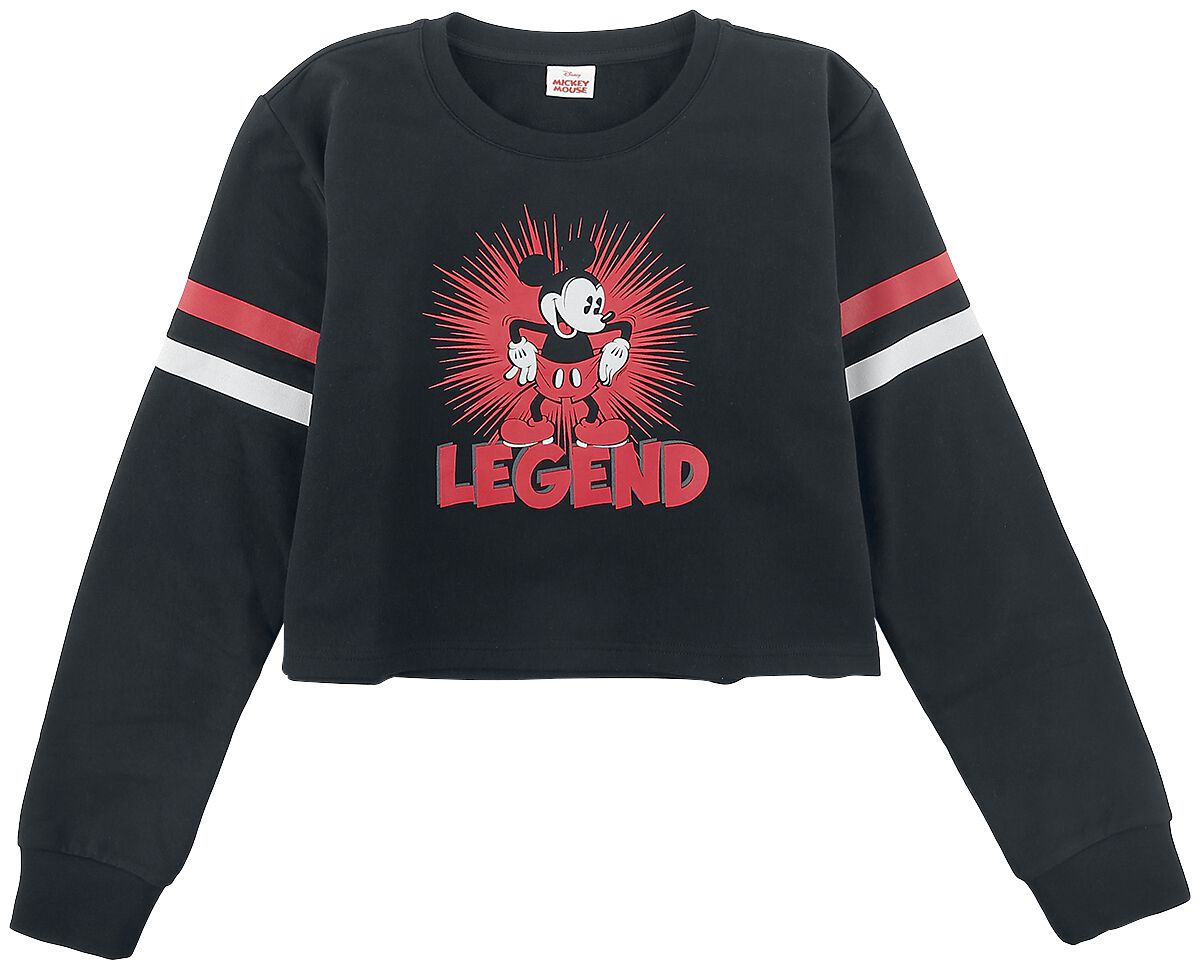 4044583882529 - Mickey Mouse Kids - Legend Sweatshirt schwarz in 140 4044583882529 - Mickey Mouse Kids - Legend Sweatshirt schwarz in 140