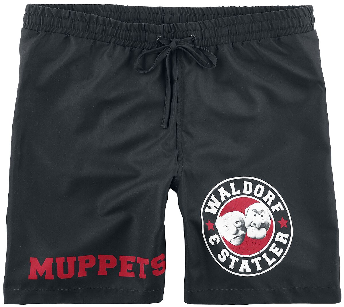4044583906485 - Waldorf & Statler - Old School Badeshort schwarz in L