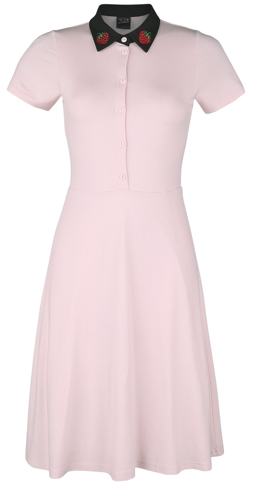 4044583914206 - Cat Classic Berry Dress Mittellanges Kleid rosa schwarz in S 4044583914206 - Cat Classic Berry Dress Mittellanges Kleid rosa schwarz in S