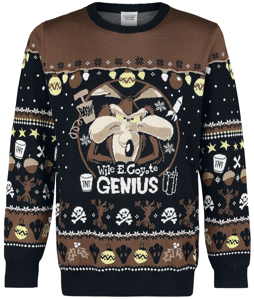 4044583928166 - Wile E Coyote - Genius Weihnachtspullover multicolor in S