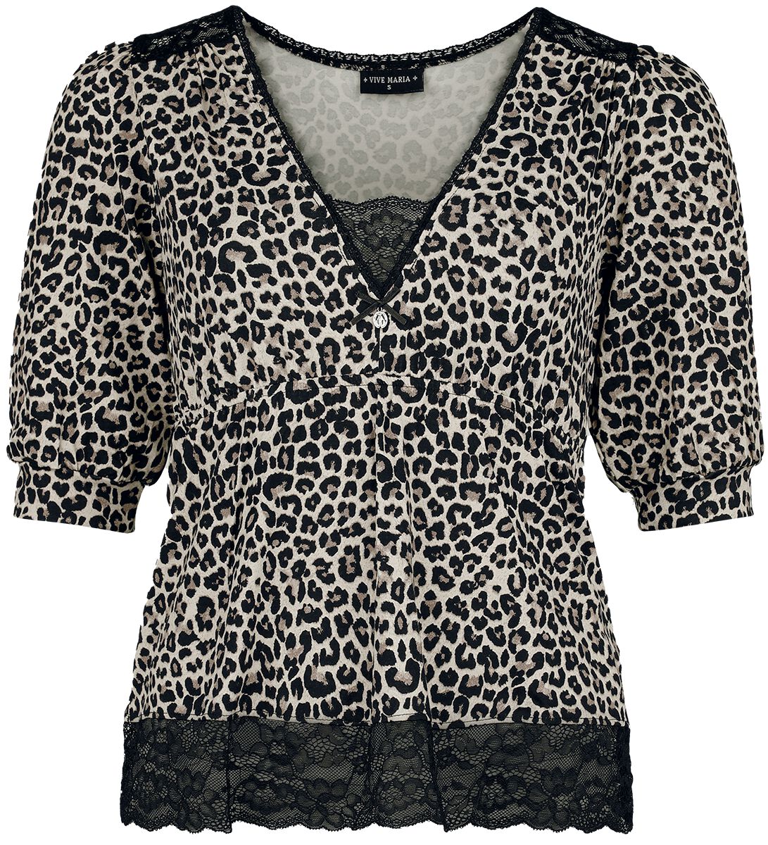 4044583964591 - Romantic Leo Shirt Langarmshirt braun schwarz in XS