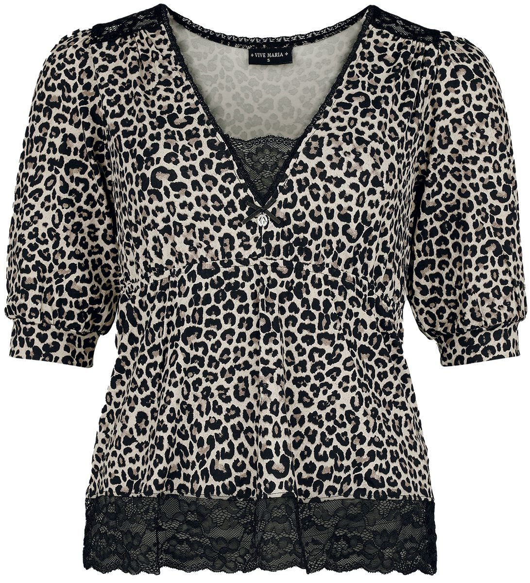 4044583964607 - Romantic Leo Shirt Langarmshirt braun schwarz in S