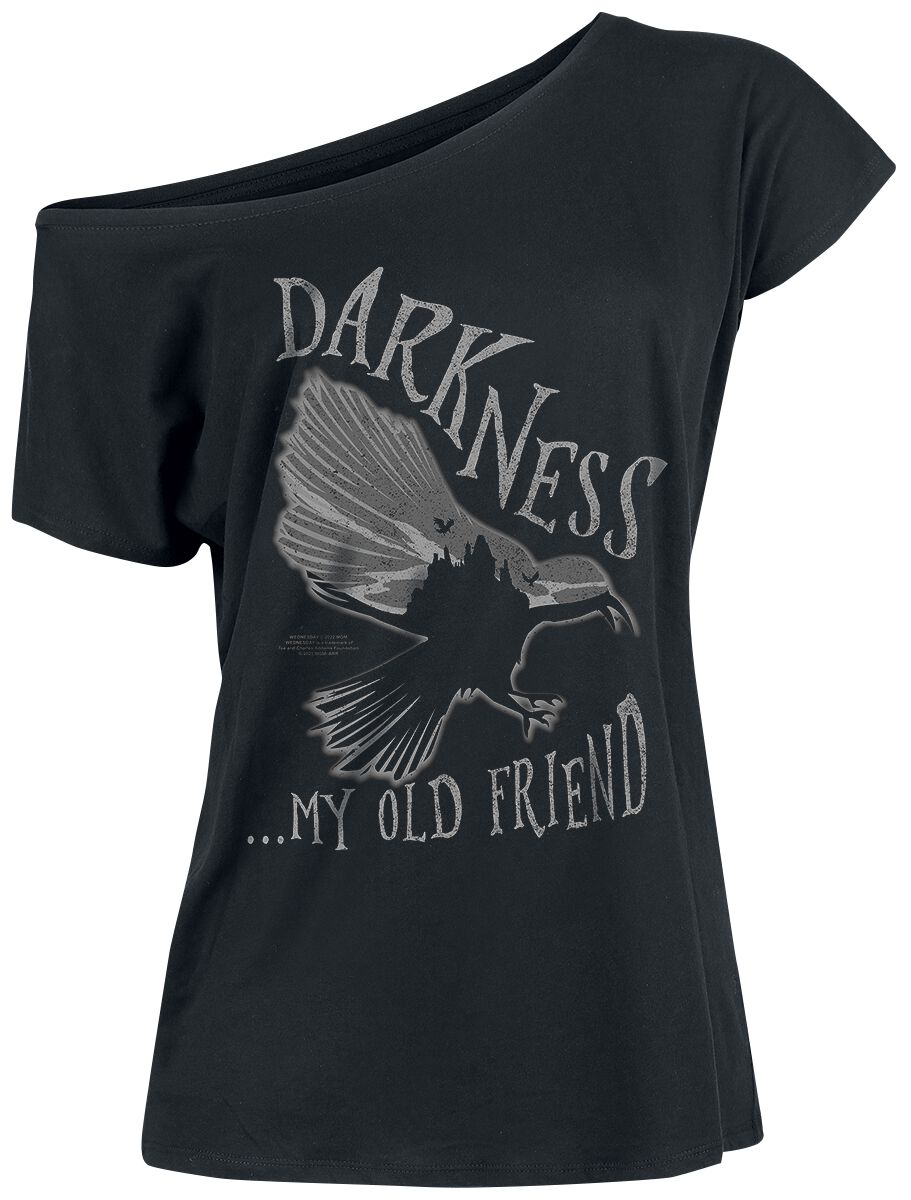 4044583984728 - Wednesday Darkness My Old Friend T-Shirt schwarz in L