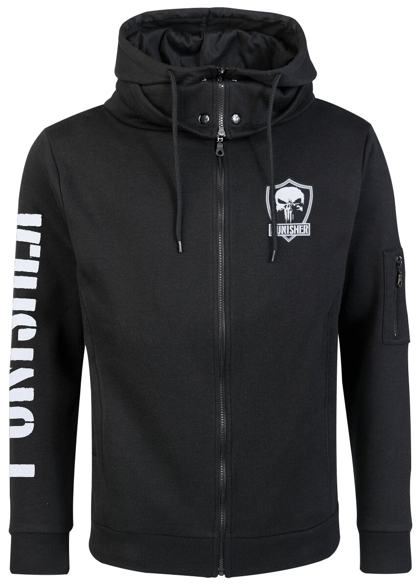 4044583988832 - Logo Skull Kapuzenjacke schwarz in S