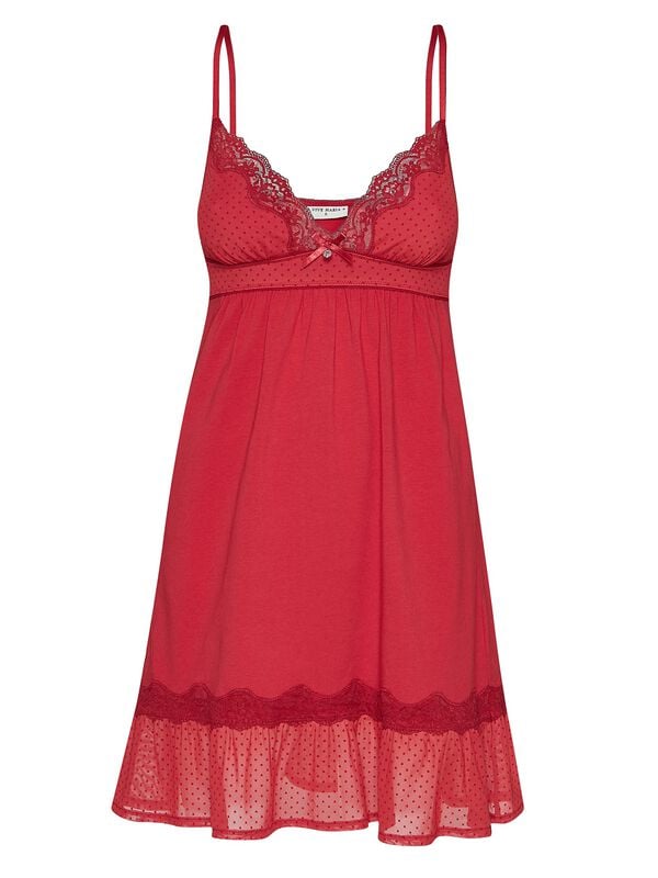 4044583995564 - Red Boudoir Negligee Nachthemd rot in XS