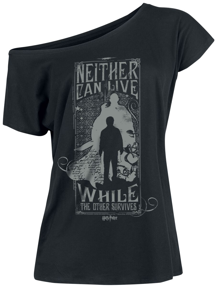 4044584002933 - Neither Can Live - Harry & Voldemort T-Shirt schwarz in M