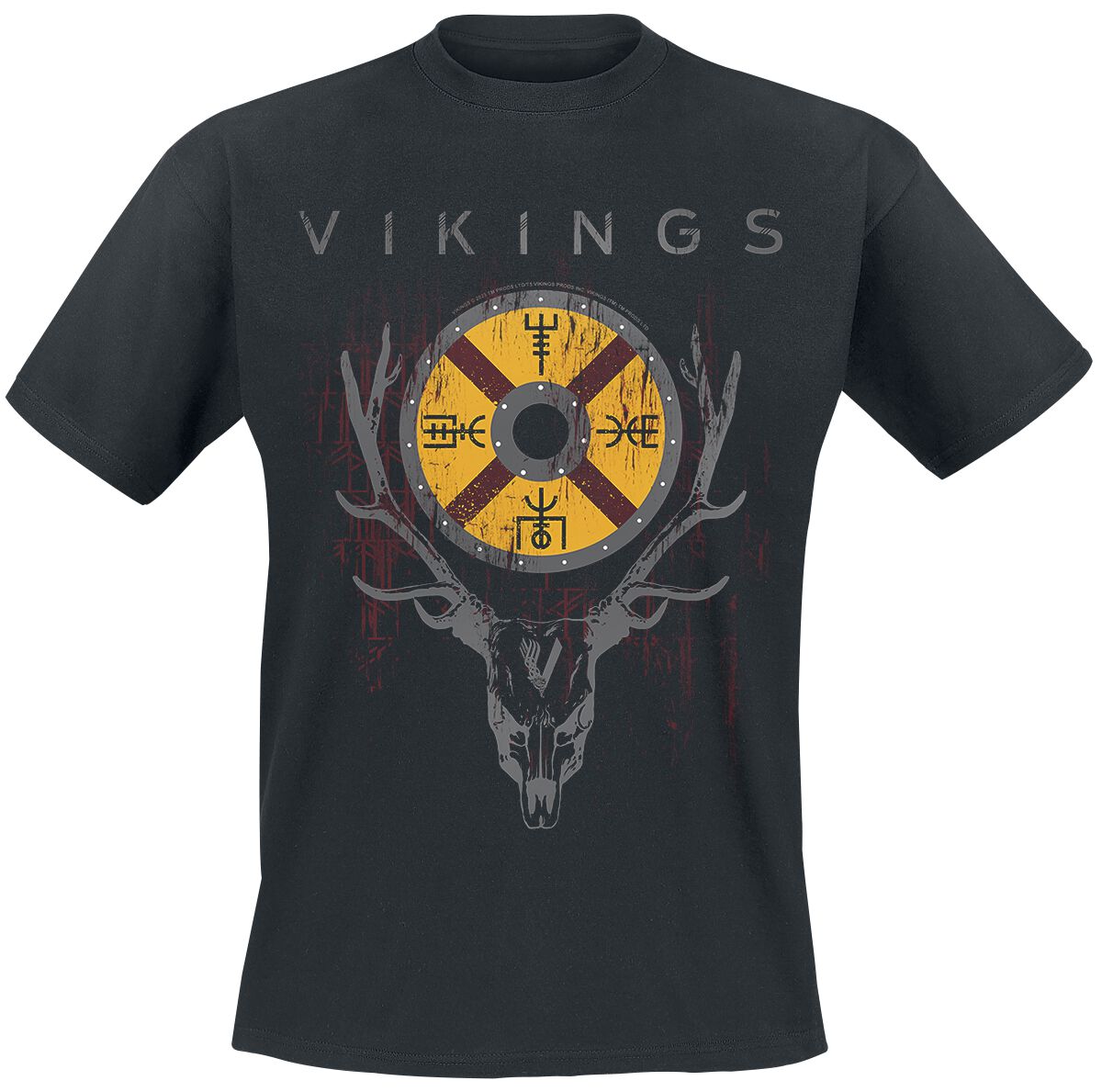 4044584006832 - Deer T-Shirt schwarz in 4XL 4044584006832 - Deer T-Shirt schwarz in 4XL