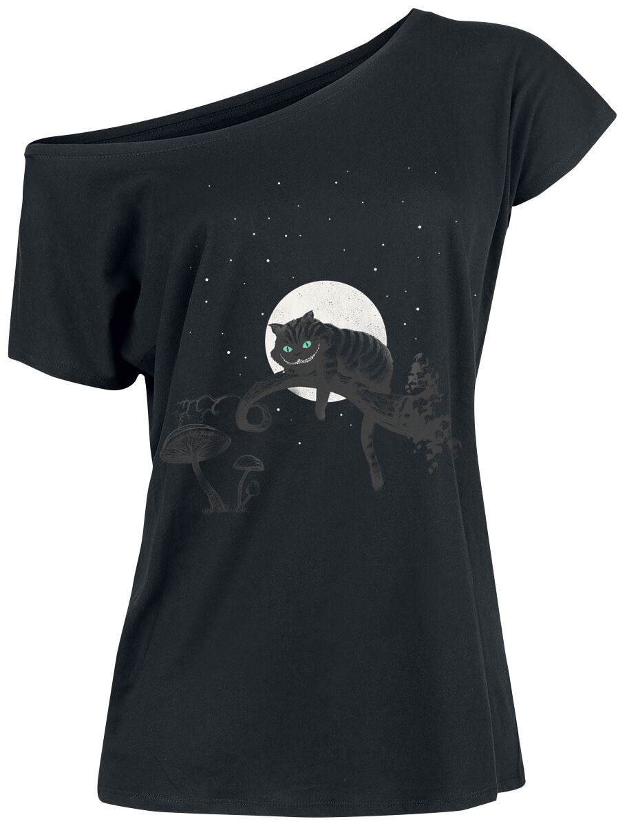 4044584013458 - Chesire Cat Crazy Nights T-Shirt schwarz in S