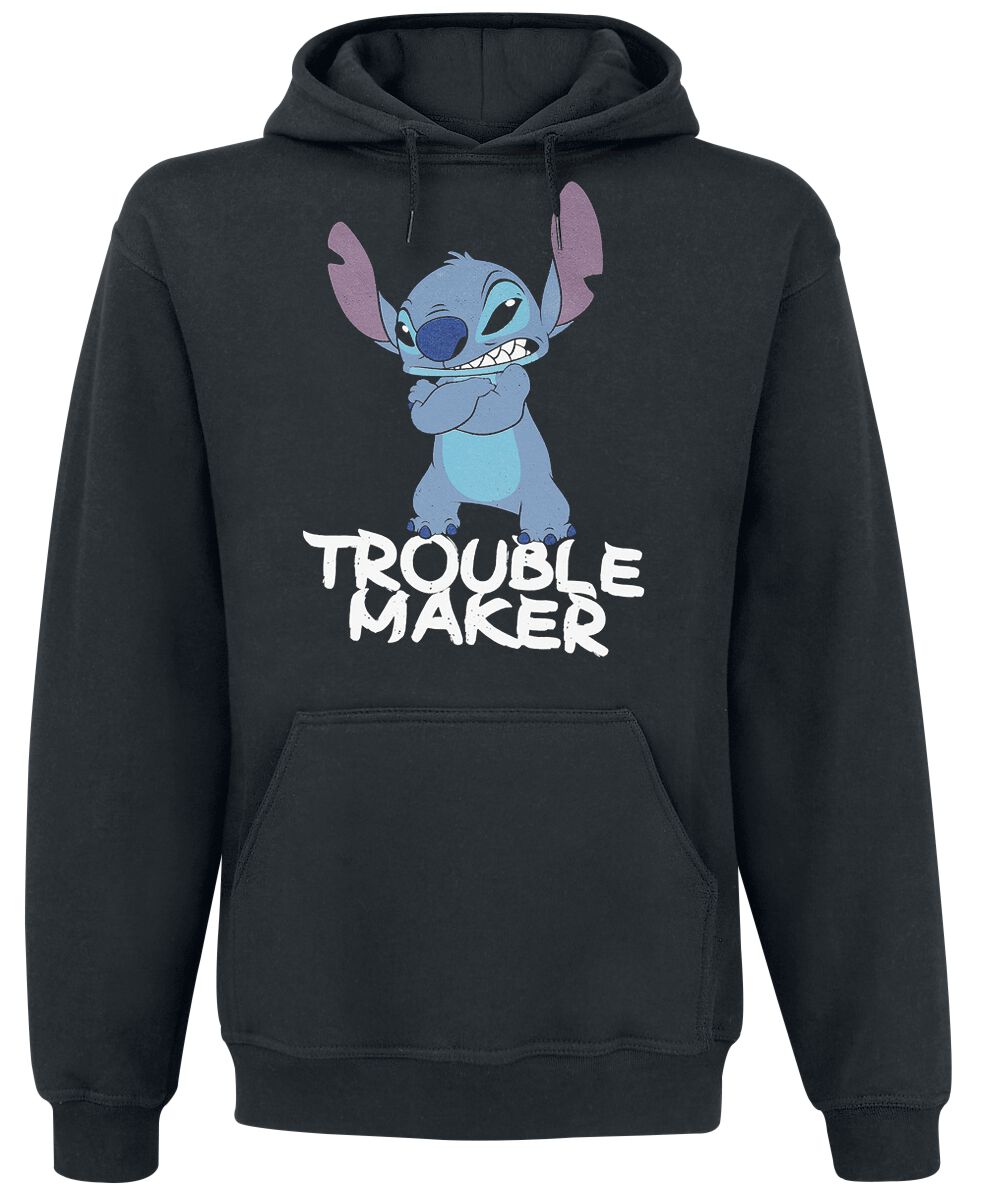 4044584018170 - Stitch - Trouble Maker Kapuzenpullover schwarz in S