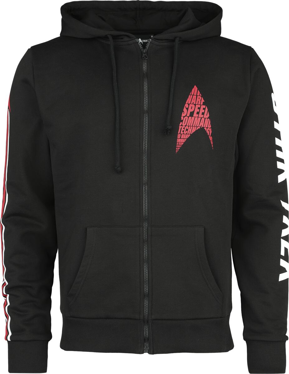 4044584028490 - Warp Speed Kapuzenjacke schwarz in XL