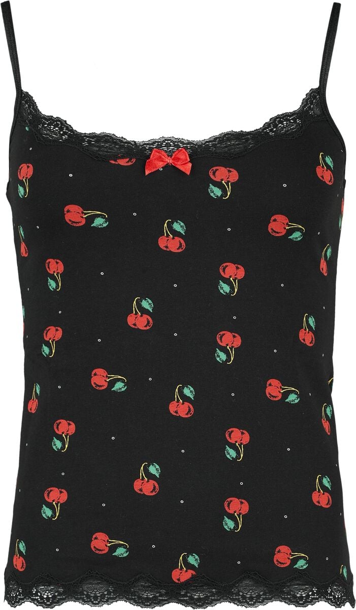 4044584030608 - Cherries Classic Top Top schwarz rot in XL 4044584030608 - Cherries Classic Top Top schwarz rot in XL