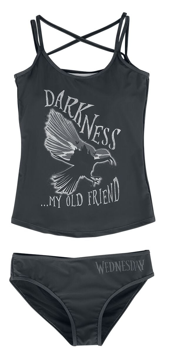 4044584035290 - Darkness My Old Friend Bikini-Set schwarz in XL