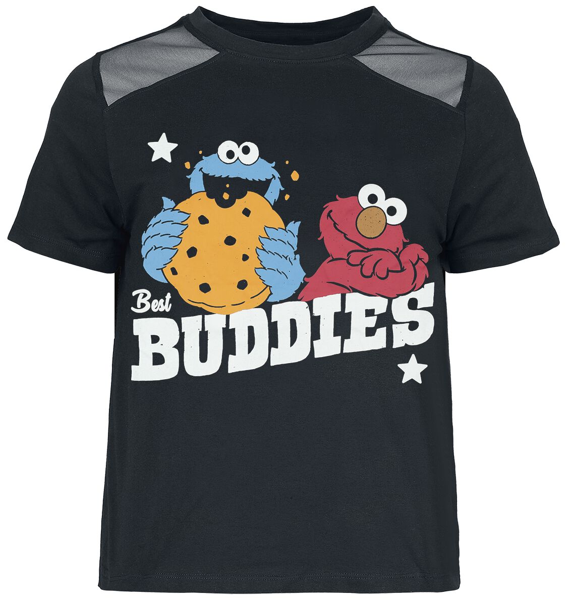 4044584044742 - Buddies - Krümelmonster - Elmo Trikot schwarz in M 4044584044742 - Buddies - Krümelmonster - Elmo Trikot schwarz in M