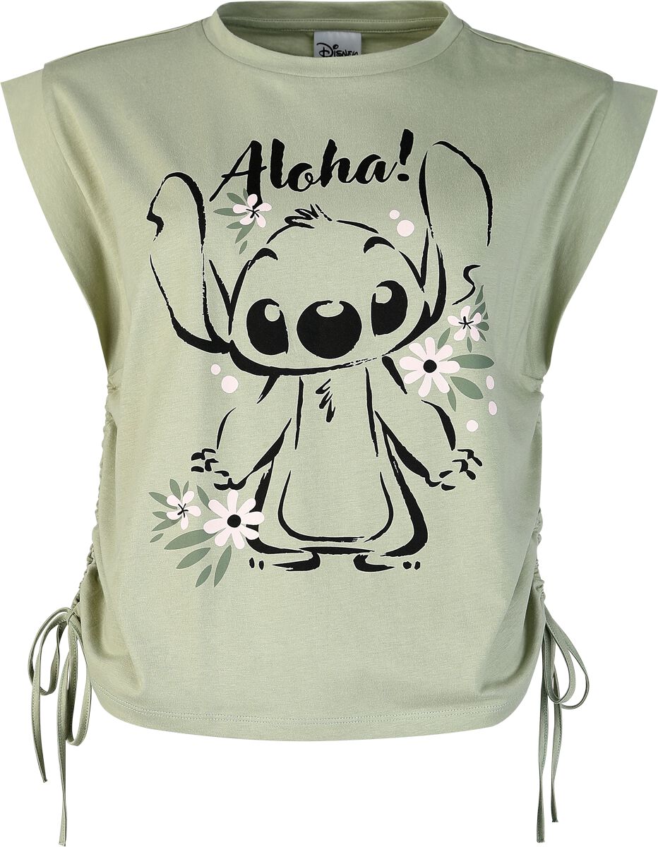 4044584045640 - Stitch - Aloha Top oliv in S