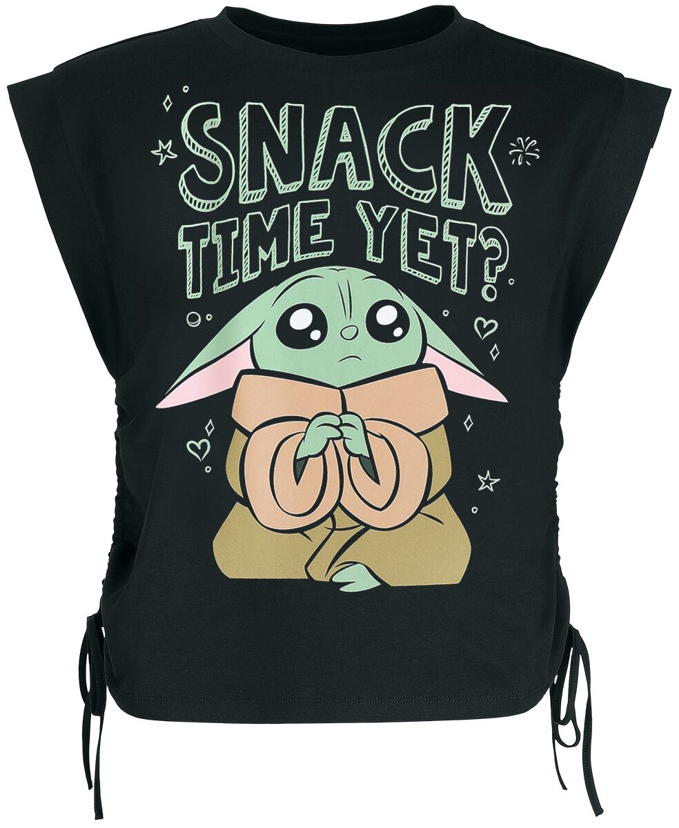 4044584045886 - Grogu - Snack Time Yet? Top schwarz in XL