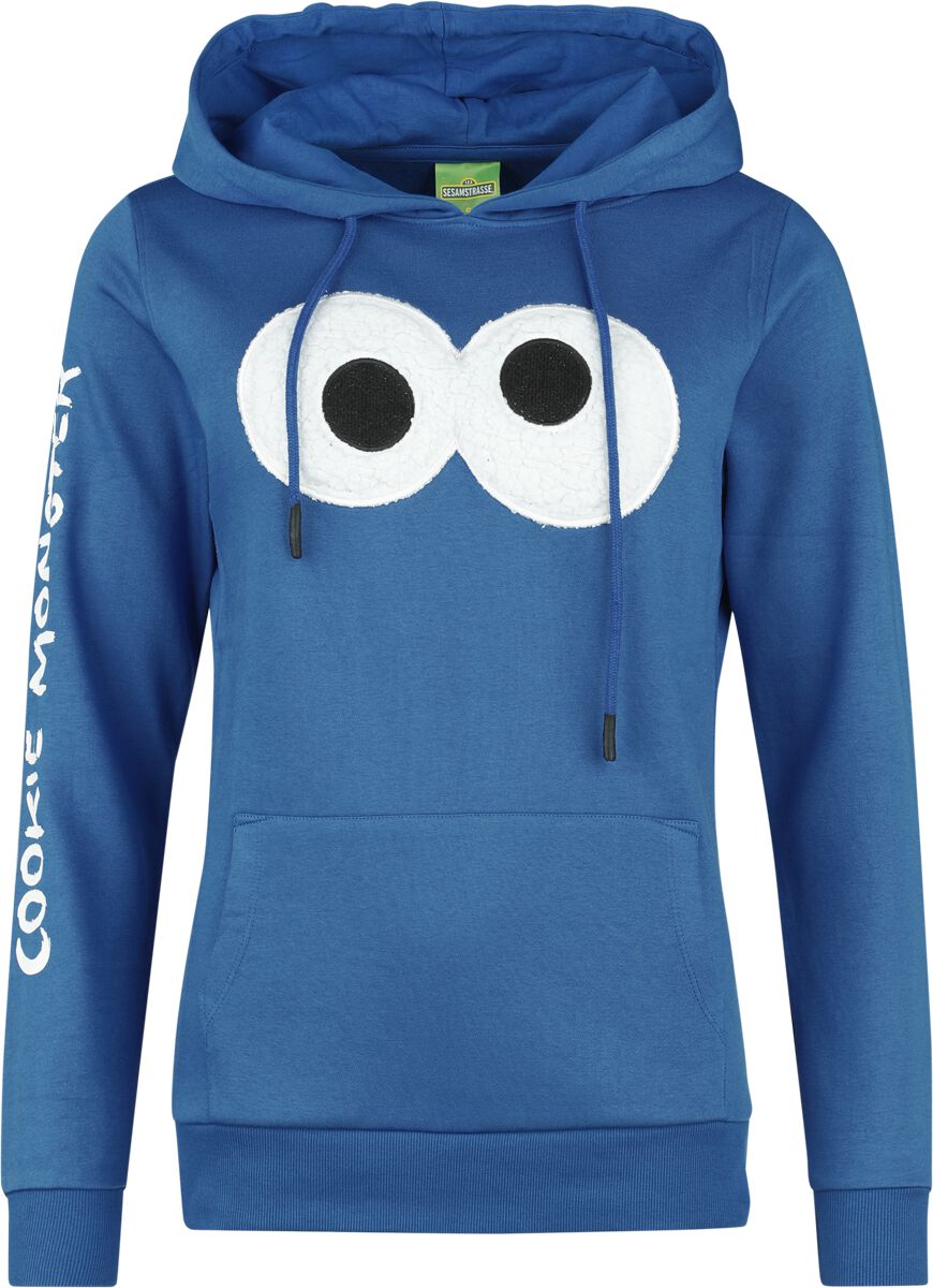 4044584046661 - Krümelmonster Kapuzenpullover blau in S