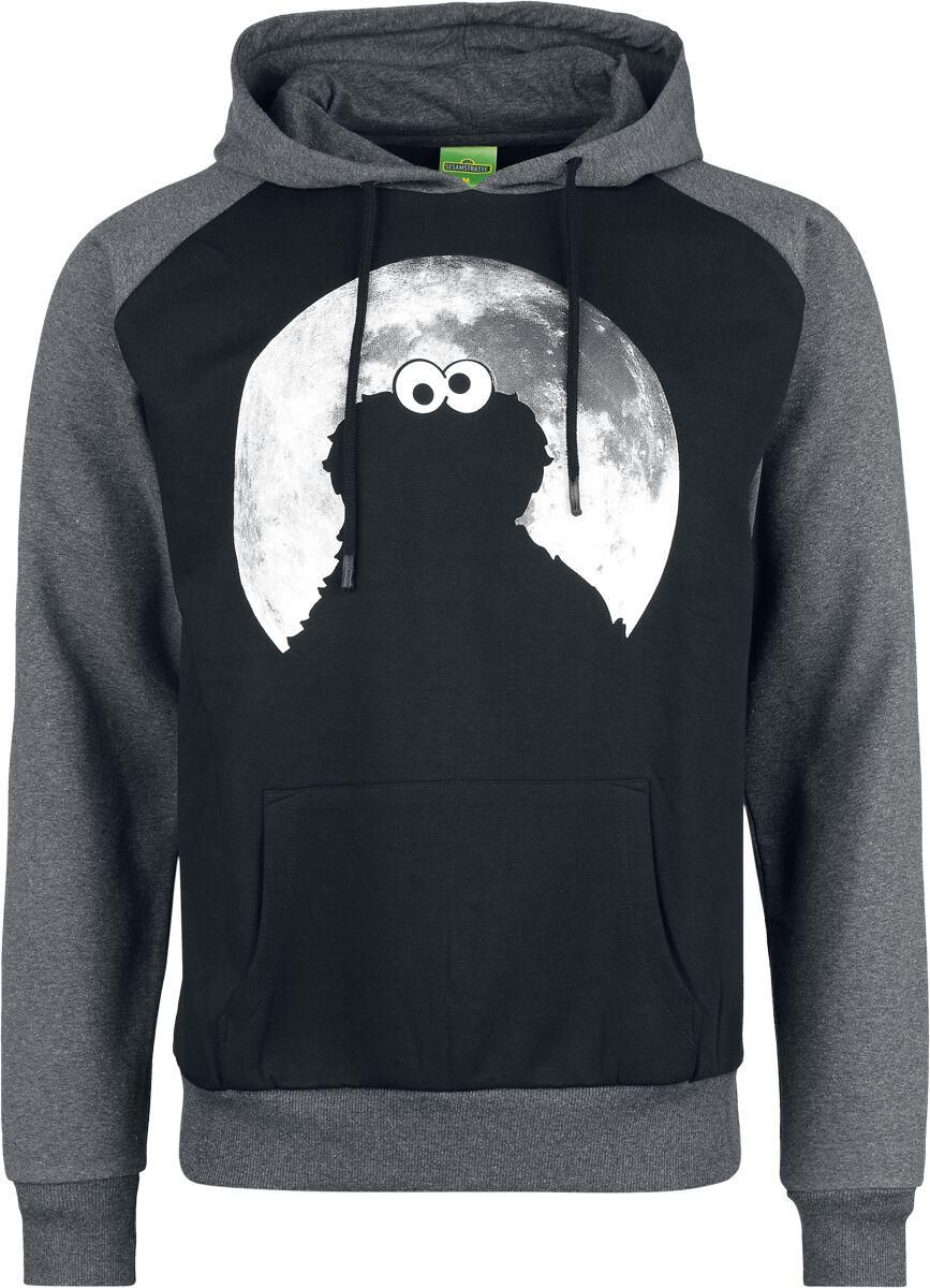 4044584057094 - Krümelmonster - Moonnight Kapuzenpullover schwarz grau in M