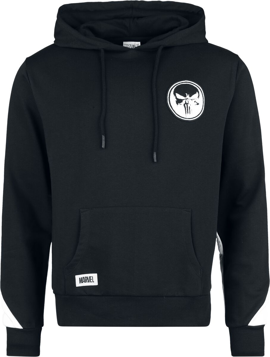 4044584057513 - Skull Kapuzenpullover schwarz weiß in S