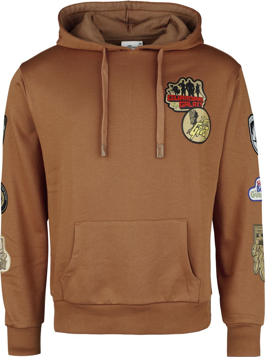4044584057971 - Groot - Symbols Kapuzenpullover braun in XXL