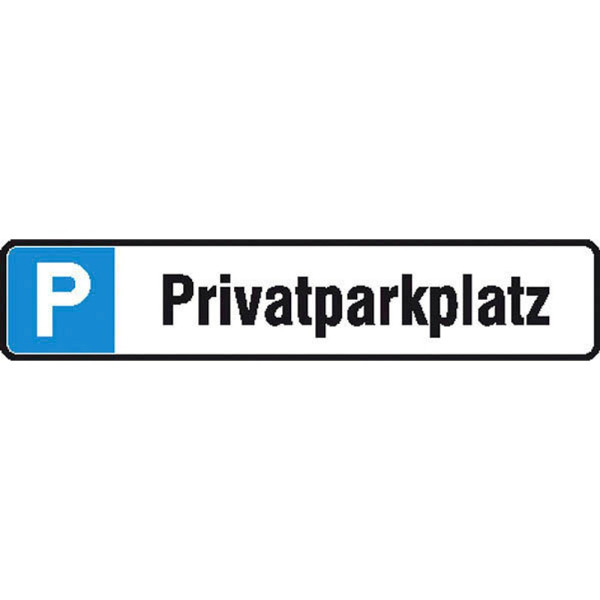 4044589056160 - Hinweisschild Schild P Privatpark 52x11 cm 52 cm x 11 cm P Privatparkplatz