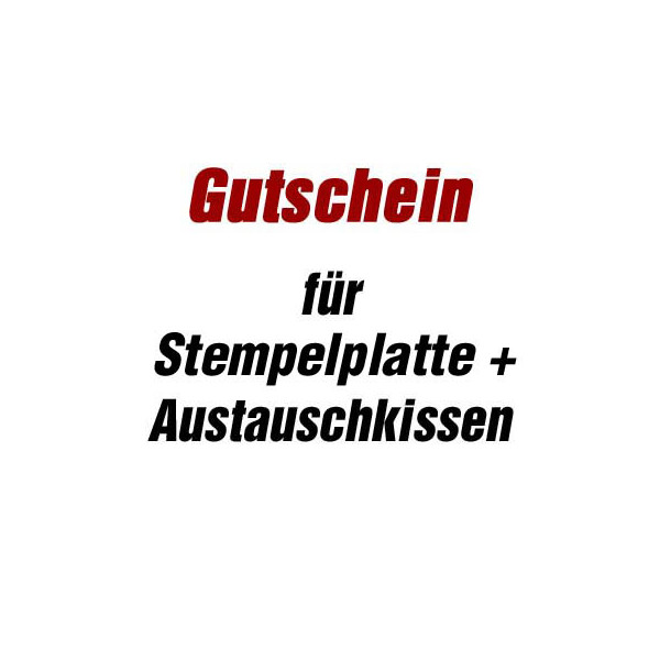 4044589074287 - Gutschein für Stempelsatz + Austauschkissen für Stempel printy 4927 mit Logo