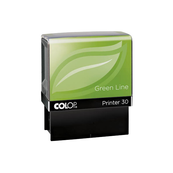 4044589362933 - COLOP Textstempel individualisierbar Printer 30 Green Line selbstfärbend schwarz ohne Logo