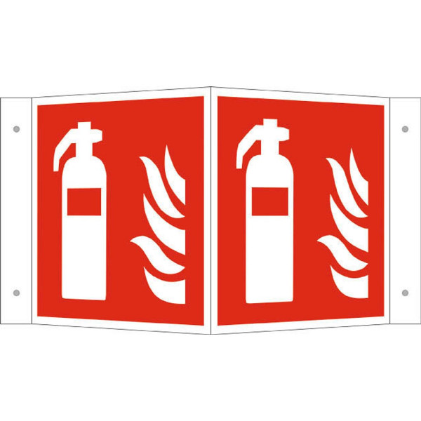 4044589368430 - Brandschutzschild Schild Feuerlöscher 26x15x11cm 26 cm x 15 cm Feuerlöscher