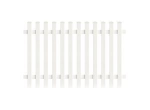 4044608111863 - Zaunfeld Gerade 1850cm x 180cm in Weiß 4044608111863 - Zaunfeld Gerade 1850cm x 180cm in Weiß