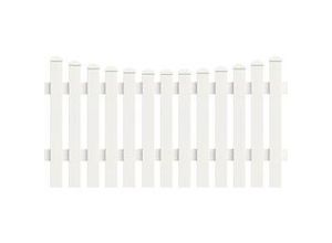 4044608148999 - KM Zaun Zaunfeld Meran Unterbogen 148 x 80 cm weiß