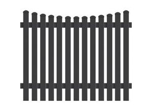 4044608149125 - KM Zaun Zaunfeld Meran Unterbogen 148 x 150 cm anthrazit