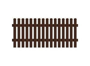 4044608149361 - KM Zaun Zaunfeld Meran Gerade 1813 x 60 cm braun