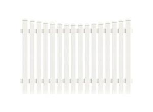 4044608149682 - KM Zaun Zaunfeld Meran Unterbogen 1813 x 180 cm weiß