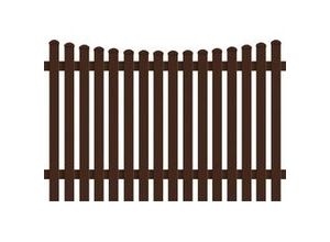 4044608149729 - KM Zaun Zaunfeld Meran Unterbogen 1813 x 150 cm braun