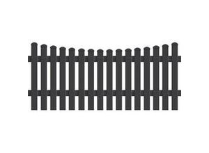 4044608149743 - KM Zaun Zaunfeld Meran Unterbogen 1813 x 80 cm anthrazit