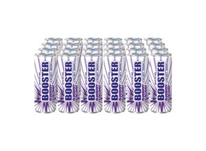 4044703009638 - Booster Energy Drink Blueberry-Coconut 033 Liter Dose 24er Pack