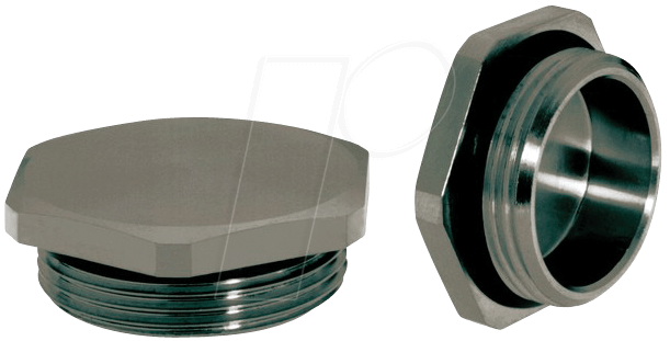 4044773181609 - 52103445 - Blindstopfen M 32 x 15 SW 36 mm silber IP68