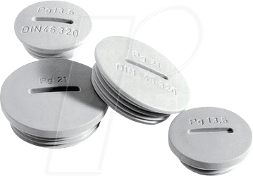 4044773346848 - 52024854 - Blindstopfen PG29 lichtgrau