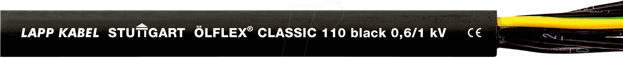 4044774558875 - CLBL 2X15-50 - Steuerleitung CLASSIC 110 Black 2 x 15 mm 50 m