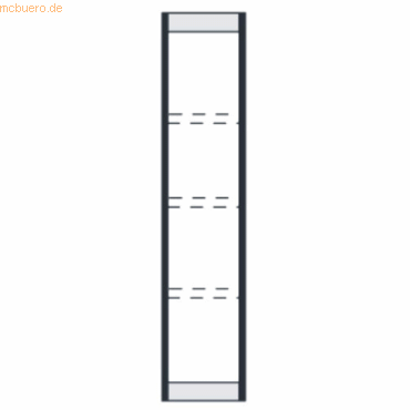 4044917032408 - Endseite für Stahlregal PROGRESS 2000 H 1900 x T 300 mm schwarz