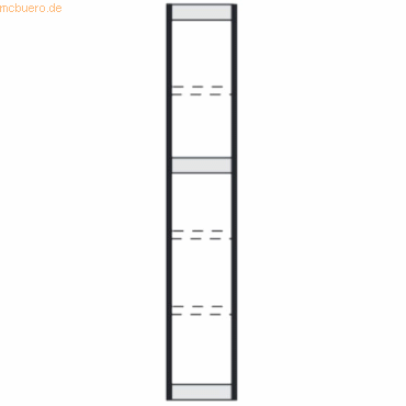 4044917033108 - Endseite für Stahlregal PROGRESS 2000 H 2250 x T 600 mm schwarz