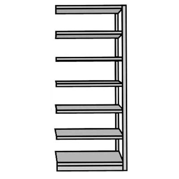 4044917340008 - Komplettregal PROGRESS 500 T Anbaufeld ohne Rückwand H 1900 x B 960 x T 440 mm