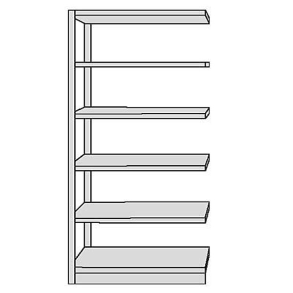 4044917340602 - Komplettregal PROGRESS 500 T Anbaufeld ohne Rückwand H 1900 x B 960 x T 640 mm