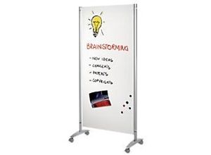 4044917416024 - Whiteboard Magnetisch Lackierter Stahl Doppelseitig 85 (B) x 180 (H) cm