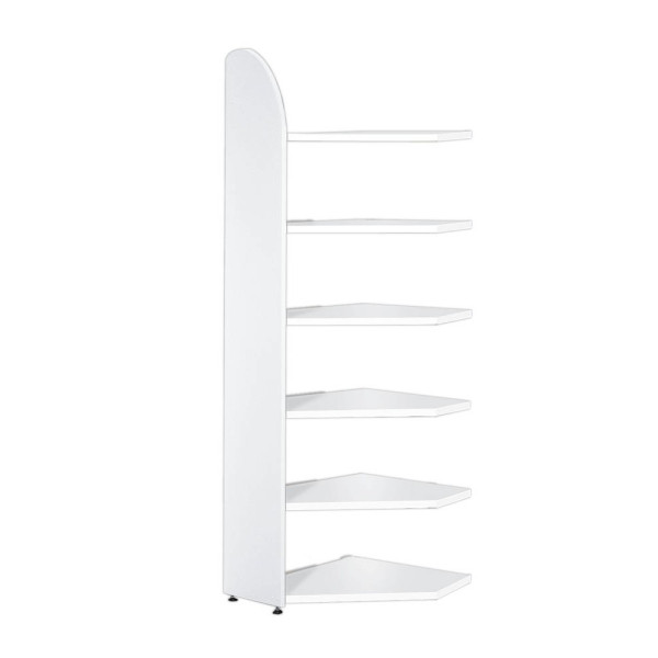 4044917421356 - Büroregal Dante® Eckregalfeld H 2250 x B 600 mm ohne Rückwand weiß