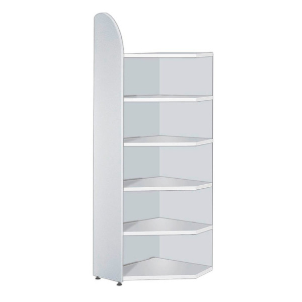 4044917421448 - Büroregal Dante® Eckregalfeld H 2250 x B 600 mm Rückwand weiß