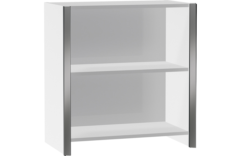 4044917423558 - Einzelregal breit 2 OH - Weiß Weiss 80 cm x 76 cm x 38 cm Büroregale von Büromöbel Experte