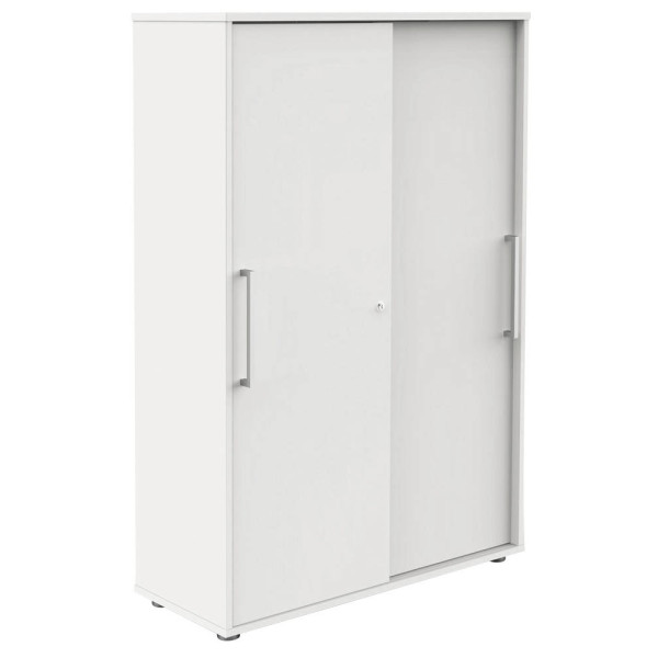 4044917427099 - Schiebetürenschrank 13449210 weiß 3 Fachböden 1000 x 400 x 1470 cm