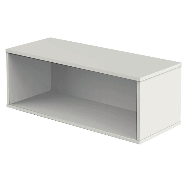 4044917428201 - Aufsatzschrank offen 1 OH - Weiß Weiss 100 cm x 36 cm x 40 cm Büroschränke bei Büromöbel Experte