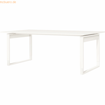 4044917428805 - Schreibtisch Fresh BxT 200x100cm höhenverstellbar weiß